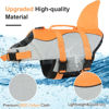 Picture of EMUST Dog Life Jacket, Ripstop Dog Lifesaver Vests with Rescue Handle for Small Medium and Large Dogs, Pet Safety Swimsuit Preserver for Swimming Pool Beach Boating (XS, Orange)