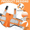 Picture of EMUST Dog Life Jacket, Ripstop Dog Lifesaver Vests with Rescue Handle for Small Medium and Large Dogs, Pet Safety Swimsuit Preserver for Swimming Pool Beach Boating (XS, Orange)