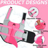 Picture of EMUST Large Dog Life Jacket, Dog Life Vests for Swimming, Small/Medium/Large Dog Life Preserver with Rescue Handle, Adjustable Dog Flotation Vest for Water at Pool, Beach, Boating (XL,Pink)