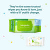 Picture of Babyganics Baby Wipes, Unscented Diaper Wipes, 400 Count, (5 Packs of 80), Non-Allergenic and formulated with Plant Derived Ingredients
