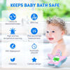 Picture of Baby Bath Thermometer, Digital Water Temperature Thermometer with 3 Color Backlit and Temperature Warning, Safety Bath Tube Thermometer Floating Toy for Infant, Toddler