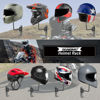 Picture of SANGMO Grey 180° Motorcycle Helmet Rack, Rotation Metal Helmet Holder Wall Mount, Helmet Holder Bike with 2 Hooks Helmet Hanger for Motorcycle Bike Coats, Caps, Baseballs, Rugby Helmet