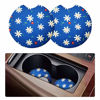 Picture of 2 Pack Car Coasters for Drinks Absorbent - 2.75 Inch Cute Car Cup Holder Coasters for Women, Removable Cup Holder Coaster for Your Car, Car Interior Accessories for Women & Girls (Chrysanthemum)