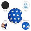 Picture of 2 Pack Car Coasters for Drinks Absorbent - 2.75 Inch Cute Car Cup Holder Coasters for Women, Removable Cup Holder Coaster for Your Car, Car Interior Accessories for Women & Girls (Chrysanthemum)