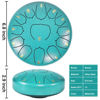 Picture of Rain Drum for Outside ，Steel Tongue Drum 6.5 Inch 13 Notes，Sound Healing Instruments for Musical Education Entertainment Meditation Yoga Zen Gifts (Malachite Green, 6.5 Inches 13 Notes)