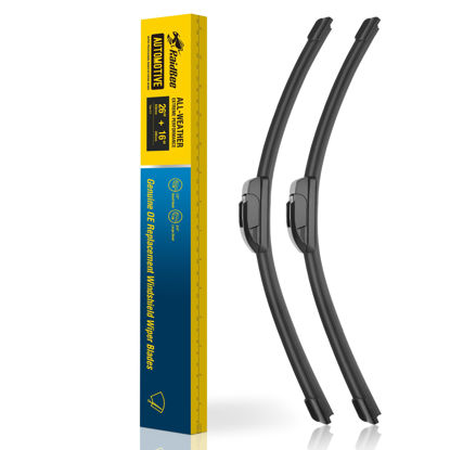 Picture of Raidbee® 26+16 inch Silicone Windshield Wiper blades Replacement for HONDA Accord 2022-2018 CR-V 2016-2012，TOYOTA RAV4 2023-2013,Corolla 19-09，Hyundai Elantra 20-17 +More Silicone Wiper Blades