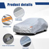 Picture of Kayme 6 Layers Car Cover Custom Fit for Mazda Miata MX-5 MX5 (1990-2024) Waterproof All Weather for Automobiles, Outdoor Full Cover Rain Sun UV Protection.Sliver
