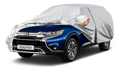 Picture of Kayme 6 Layers SUV Car Cover Custom Fit for Mitsubishi Outlander (2005-2024) Waterproof All Weather for Automobiles, Outdoor Full Cover Rain Sun UV Protection.Silver