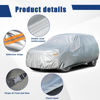 Picture of Kayme 6 Layers SUV Car Cover Custom Fit for GMC Yukon XL (2000-2024) Waterproof All Weather for Automobiles, Outdoor Full Cover Rain Sun UV Protection.Silver