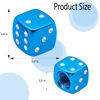 Picture of MEAJOO 6PCS Aluminum Dice Tire Valve Stem Caps, Universal Aluminium Alloy Dustproof Tire Valve Stem Covers for Cars, SUV, Trucks, Bikes, Motorcycles, Bicycles(Light Blue)