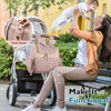 Picture of mommore Diaper Bag Small Diaper Backpack Stylish Toddler Baby Mini Maternity Bags Travel Backpacks with Insulated Pockets, Changing Pad, Stroller Straps