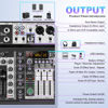 Picture of 8 Channel Audio Mixer DJ Mixer Sound Board Console 16 Dsp USB Audio Interface MP3 Input +48V Phantom Bluetooth Studio Mixer Audio For Karaoke Streaming Recording