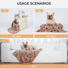 Picture of 1 Pack 3 Blankets Super Soft Fluffy Premium Fleece Pet Blanket Flannel Throw for Dog Puppy Cat Paw Brown Small(23x16 inch)