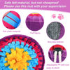 Picture of Vivifying Snuffle Mat for Dogs, Adjustable Dog Puzzle Toys Sniff Mat for All Breeds Dogs, Interactive Dog Enrichment Toys for Slow Eating and Mental Stimulation (Yellow Blue Purple)