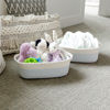 Picture of NaturalCozy 5-Piece Rectangle Storage Basket Set- Natural Cotton Rope Woven Baskets for Organizing! Small Basket for Montessori, Baby Nursery, Dog Toy Baskets, Cat Toy Box, Bathroom Organization Bin