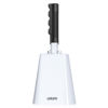 Picture of LEKATO 10 Inch Cowbell Noise Makers, Cow bell with Handle for Sporting Events Cheering Steel Cow Bell for Football Games,Party, Concert, Graduation, School, Farm Ranch(White)