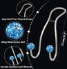 Picture of MTGOCHA Bling Purse Hook for Car Headrest Hooks Upgraded Cute Car Purse Hooks Car Seat Hooks for Headrest Metal Car Bag Hooks Car Purse Holder Hook Hanger Bling Car Accessories for Women,Light Blue