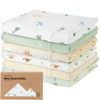 Picture of Organic Burp Cloths Baby Girl, Boy - 6-Pack Large Baby Burp Cloths, Super Absorbent Burping Cloths for Babies, Soft & Plush Cotton Burp Cloth, Spit Up Burp Rags, Newborn Burp Clothes (Roarsome)