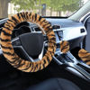 Picture of Accmor Fluffy Car Steering Wheel Cover, Universal Fuzzy Auto Wheel Cover & Handbrake Cover & Gear Shift Cover Set, Anti-Slip Tiger Stripe Warm Fur Vehicle Wheel Protector Car Accessories for Men Women