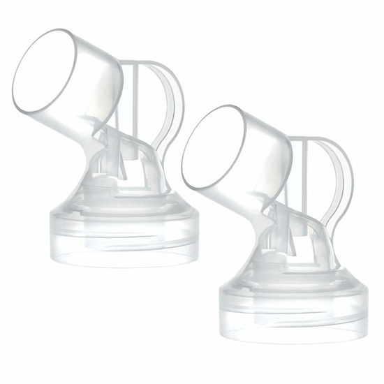 Picture of Maymom Connector Compatible with Medela Flanges. Not Original Medela Personalfit Connector. Compatible with Pump in Style Symphony Swing Breastpumps, and Maymom Flanges; 2pc/pk