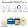 Picture of Maymom Connector Compatible with Medela Flanges. Not Original Medela Personalfit Connector. Compatible with Pump in Style Symphony Swing Breastpumps, and Maymom Flanges; 2pc/pk