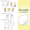 Picture of Maymom MyFit Crater Series 11mm Two-Piece Design Small Breastshield Compatible with Medela Breast Pumps; Not Original Medela Pump Parts; Replace Medela Shields; Fit Flex Connector; 2pc