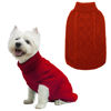 Picture of Mihachi Turtleneck Dog Sweater - Winter Coat Apparel Classic Cable Knit Clothes with Leash Hole for Cold Weather, Ideal Gift for Pet in New Year