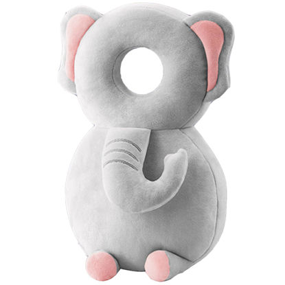 Picture of Baby Walker Head Protector Toddler Adjustable Baby Head Protection Backpack Wear Safety Pad (Elephant)