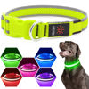 Picture of LED Dog Collar, Light Up Dog Collar USB Rechargeable, Brightest Dog Lights for Night Walking, Adjustable Dog Collar Light for Dog Safety(Medium, Neon Green)