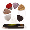 Picture of Fishknow Guitar Picks for Acoustic Guitar,Celluloid,Copper,Steel,Pvc,Acrylic,Wooden Guitar Picks,Thin Medium and Heavy