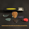 Picture of Fishknow Guitar Picks for Acoustic Guitar,Celluloid,Copper,Steel,Pvc,Acrylic,Wooden Guitar Picks,Thin Medium and Heavy