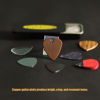 Picture of Fishknow Guitar Picks for Acoustic Guitar,Celluloid,Copper,Steel,Pvc,Acrylic,Wooden Guitar Picks,Thin Medium and Heavy
