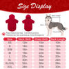 Picture of Basic Dog Hoodie - Soft and Warm Dog Hoodie Sweater with Leash Hole and Pocket, Dog Winter Coat, Cold Weather Clothes for XS-XXL Dogs Red