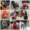 Picture of Basic Dog Hoodie - Soft and Warm Dog Hoodie Sweater with Leash Hole and Pocket, Dog Winter Coat, Cold Weather Clothes for XS-XXL Dogs Red