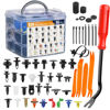 Picture of GOOACC 975Pcs Car Push Retainer Clips & Auto Fasteners Assortment 33 Most Popular Sizes Bumper Fender Rivets with Cable Ties Remover for Ford GM Toyota Honda Chrysler BMW Benz Audi Nissan Mazda Subaru