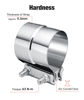 Picture of EVIL ENERGY 3'' Exhaust Clamp,Lap Joint Band Clamp Stainless Steel for Pipes,Mufflers,Catalytic Converters (2PCS, 3.0 inch)