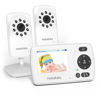 Picture of HelloBaby Monitor with 2 Cameras, 2.4'' Portable Travel Screen Baby Monitor No WiFi, 1000ft Long Range Video Baby Monitor, Night Vision, VOX Mode-Power Saving, Baby Safety Camera,for Baby/Pet/Elder