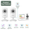 Picture of HelloBaby Monitor with 2 Cameras, 2.4'' Portable Travel Screen Baby Monitor No WiFi, 1000ft Long Range Video Baby Monitor, Night Vision, VOX Mode-Power Saving, Baby Safety Camera,for Baby/Pet/Elder