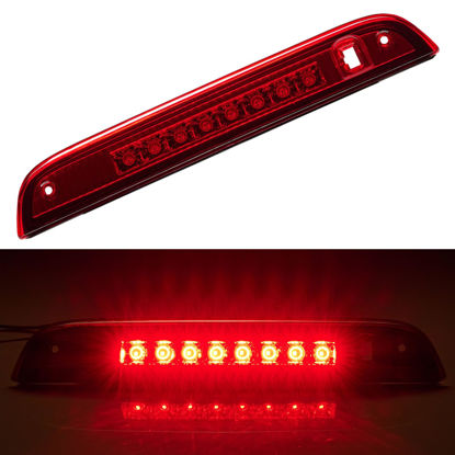 Picture of Cxdar Third 3rd Brake Light LED for 2007-2017 Jeep Patriot, High Mount Rear Brake Lights Assembly for 07-17 Jeep Patriot, Waterproof Center Cab Lamp Stop Light (Red)