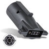 Picture of True Mods 7-Way Blade to 4-Way Flat Trailer Adapter [Nickel-Plated Copper Terminals] [Rugged Nylon Housing] [Compact Design] 7-pin to 4-pin Trailer Wiring Plug Adapter