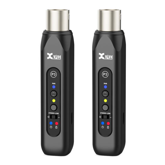 Picture of Xvive P3D Wireless XLR Bluetooth Receiver Bluetooth for Mixer, Active PA Systems,DJ Systems (P3D Stereo XLR)