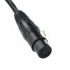 Picture of SiYear XLR Male 3 Pin to XLR Female 5 Pin DMX 512 Turnaround DMX Stage Light Cable, XLR3M to XLR5F Adaptor Cable (12inch / 2Pack)