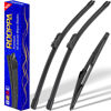 Picture of 3 wipers Replacement for 2016-2021 2022 2023 Toyota CHR, Windshield Wiper Blades Original Equipment Replacement - 26"/16"/14" (Set of 3)
