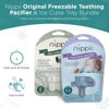 Picture of Nippii Original Freezable Teether Pacifier & Ice Cube Tray - Silicone Pacifier for Baby Teething Relief - Ice Cube Trays for Freezer, Fits Nippii Teething Pacifier - BPA Free & Easy to Clean - Bundle
