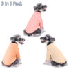 Picture of GYALAPERI Dog Sweater, 3 Pack Dog Sweaters for Small Dogs Girl Boy, Ultra Soft Warm Puppy Clothes Dog Coat for Winter (Peach+Lt Camel+Pink, Medium)