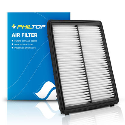 Picture of PHILTOP Engine Air Filter CA11943 Replacement for Hyundai Santa Fe 2019-2020, Palisade, Santa Fe Sport & Kia Sedona 2015-2021, Sorento 2016-2020, Telluride 2020-2023, Rigid Panel