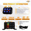 Picture of Auxbeam 6 Gang Switch Panel BC60, Universal Circuit Control Relay System Box with Automatic Dimmable On-Off LED Switch Pod Touch Switch Box for Car Pickup Truck UTV ATV Boat, 2 Years Warranty, Blue