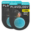 Picture of Playology Squeaky Chew Ball for Dogs | Engaging All-Natural Peanut Butter Scented Dog Toy for Medium Dogs up to 50lbs, Value 2-Pack | Squeak, Fetch, and Play!