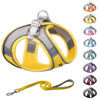 Picture of AIITLE Soft Dog Harness No Choke Over - Step in Adjustable Dog Harnes with Breathable Mesh and Quick-Release Buckle for Hot Weather- Outdoor Walking, Training for Medium Dogs Yellow XL