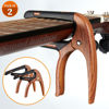 Picture of Guitar Capo for Acoustic and Electric 6 String Guitars (2 Pack Roswood Capo)